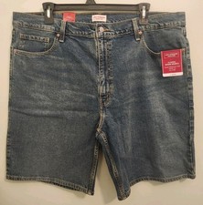 Levi Strauss Signature Men's SIZE 44 Classic Denim Shorts Blue 10" Inseam 10725