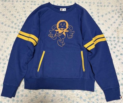 A BATHING APE Baby Milo Print Sweatshirt Size M
