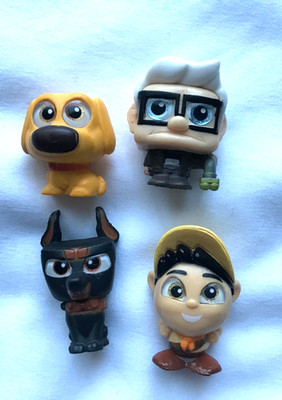Disney Doorables UP Movie Lot Of 4 Figures Carl, Dug, Alpha and Russell