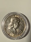 1957 Franklin Silver Half Dollar in Case
