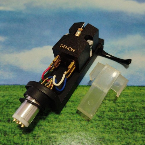 Excellent DENON DL-103LC II MC Cartridge Audio-Technica AT-MG10 Headshell Tested