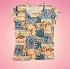 Y2K Mermaid Core top with multiple patterns