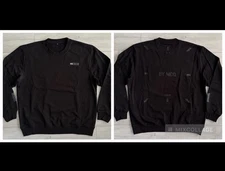 MCQ Alexander McQueen Sweatshirt XXL Size Logo Patch Black Cotton New