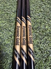 (3) True Temper Dynamic Gold ONYX BLACK Tour Issue S200 Stiff Wedge Shafts
