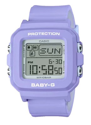 New Casio G-Shock Baby-G Digital Watch Purple Resin BGD10K-6