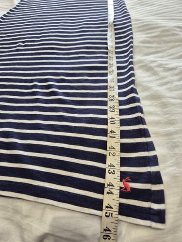 Joules Navy & White 100%cotton Sleeveless Maxi Beach/pool Dress Uk 12 Holiday... - Picture 7 of 10