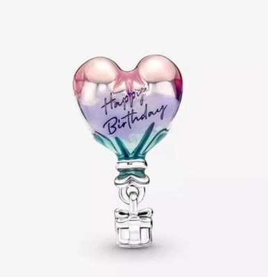 Authentic Pandora  Happy Birthday Hot Air Balloon Charm New In Box