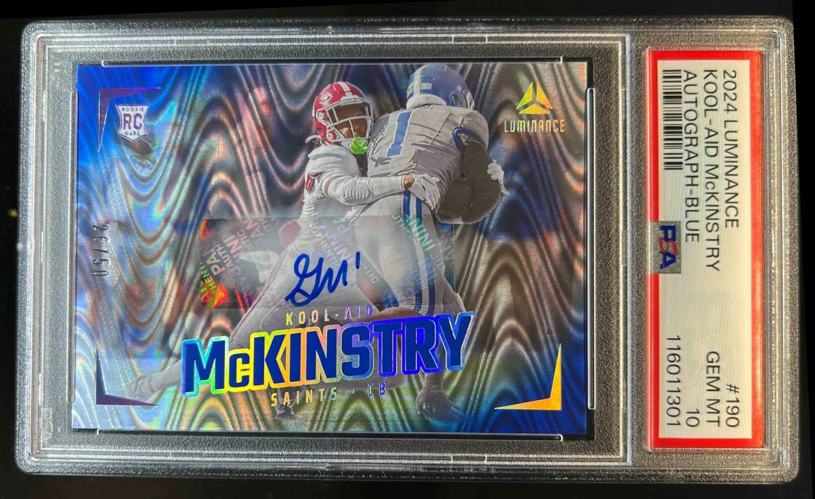 Kool-Aid McKinstry Panini Luminance #190 Autograph-Blue