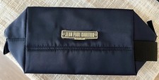 Jean Paul Gaultier Perfumes Cosméticos Maquillaje Bolsa Viaje Artículos de Aseo Estuche con Cremallera Azul Marino