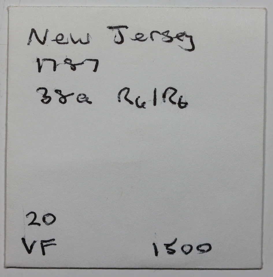 1787 New Jersey Copper, rare Maris 38-a, R5, PCGS F15 - Image 4 of 4