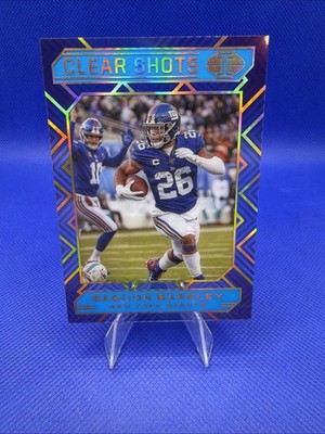 2020 Panini Illusions - Clear Shots Saquon Barkley #9 Light Blue /299