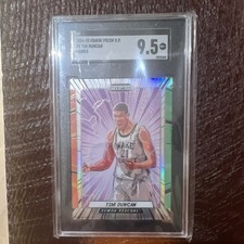 Panini 2024-25 Prizm Draft Picks Manga Tim Duncan #9 Demon Deacons SGC 9.5