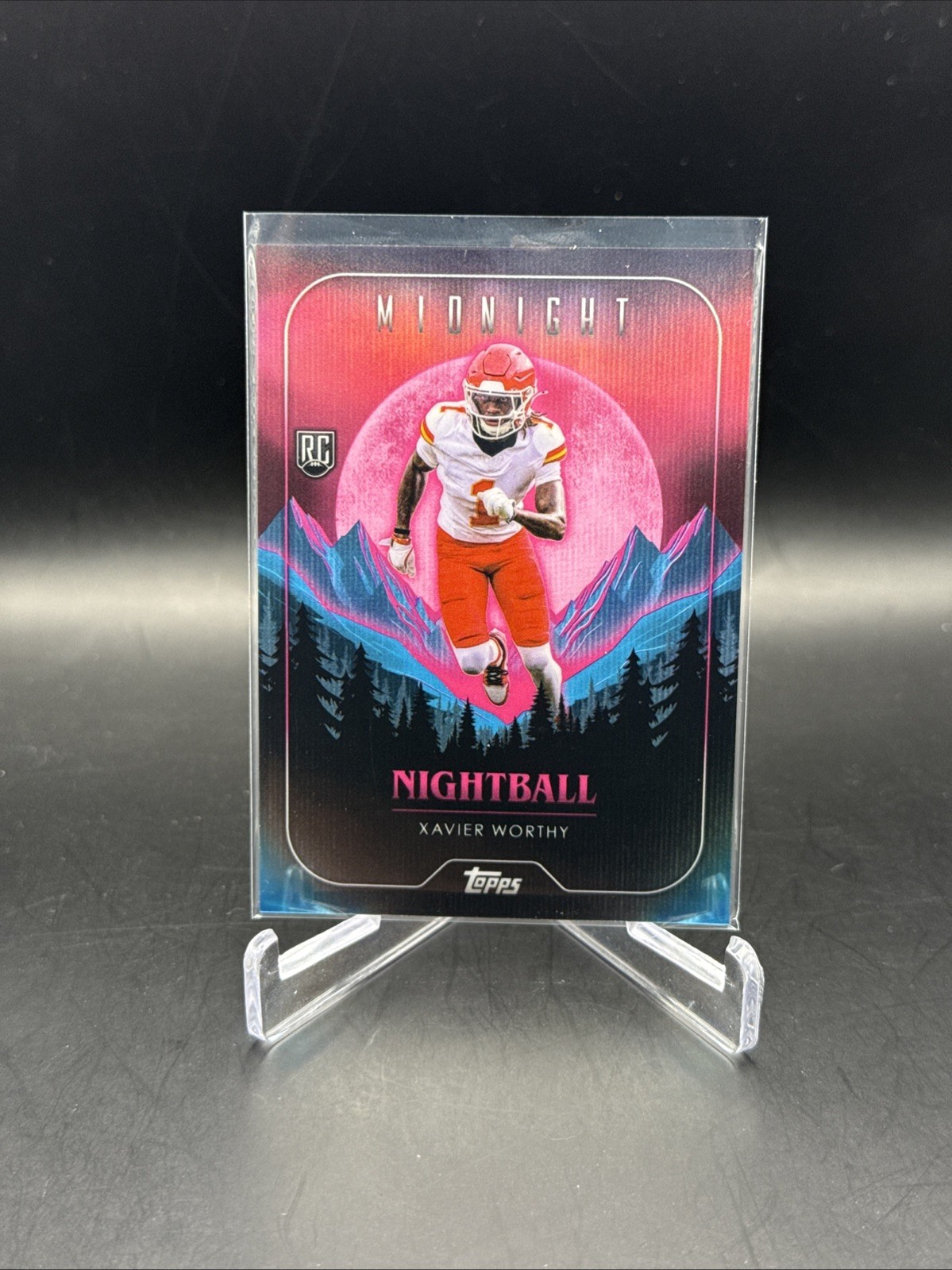 2024 Topps Midnight - Nightball Xavier Worthy #NB-10 (RC) SSP CLEAN!!!