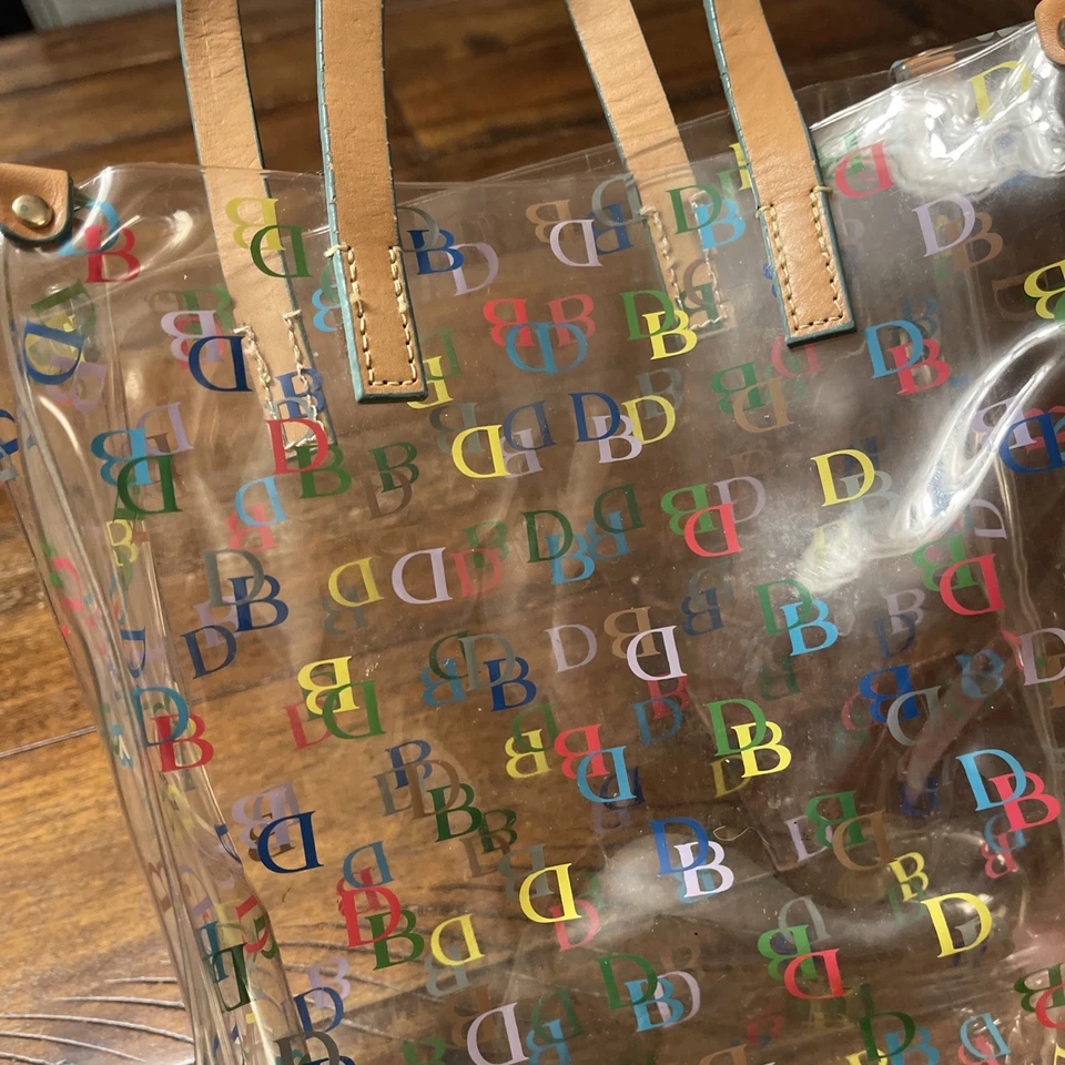 DOONEY & BOURKE Signature DB Multicolor Small Clear Lunch Mini Tote Bag 2 - Image 2 of 4