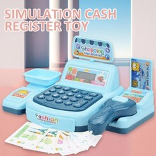 Kids Simulation Toy Cash Register Checkout Till Sound Working Scanner Shopping