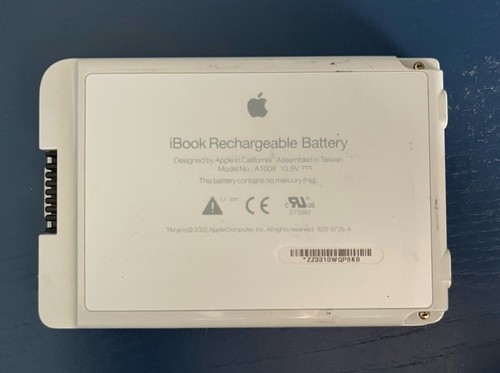 Genuine Apple 12in iBook G3/G4 Battery A1008 10.8V Late 2001 12” Untested