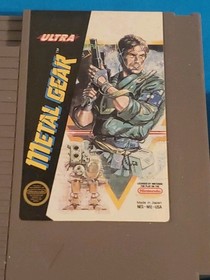 METAL GEAR VIDEO GAME CARTRIDGE NES NINTENDO ENTERTAINMENT SYSTEM SOLID SNAKE