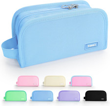 Wide Opening Pencil Case,Large Capacity Zipper Pouch,Aesthetic Bag Cute School S