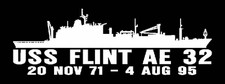 USS FLINT AE 32 Silhouette Decal U S Navy USN Military
