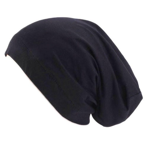 Damen Satin gefütterte Schlafmütze Haarausfall Chemo elastisch breites Band lässig Beanie Mütze - Bild 27 von 27