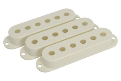 Strat Single Coil Pickup Covers  2 1/16'' (52.2mm) - Aged White - Qty 3