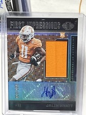 Jalin Hyatt 2023 Chronicles Illusions Auto Jersey RC /199 Volunteer RPA ROOKIE