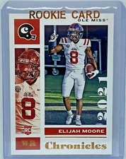 2021 CHRONICLES DRAFT PICKS BRONZE ELIJAH MOORE NEW YORK JETS OLE MISS REBELS 23
