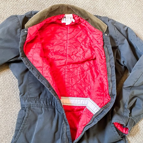 Walls Zero Zone Insulated Coveralls Lined Size Large Tall Gray Outerwear Vintage - Picture 6 of 13