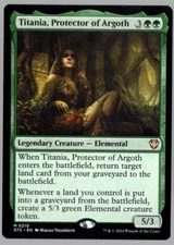 Titania, Protector of Argoth 0210 Non Foil Mythic Thunder Junction MTG Near Mint