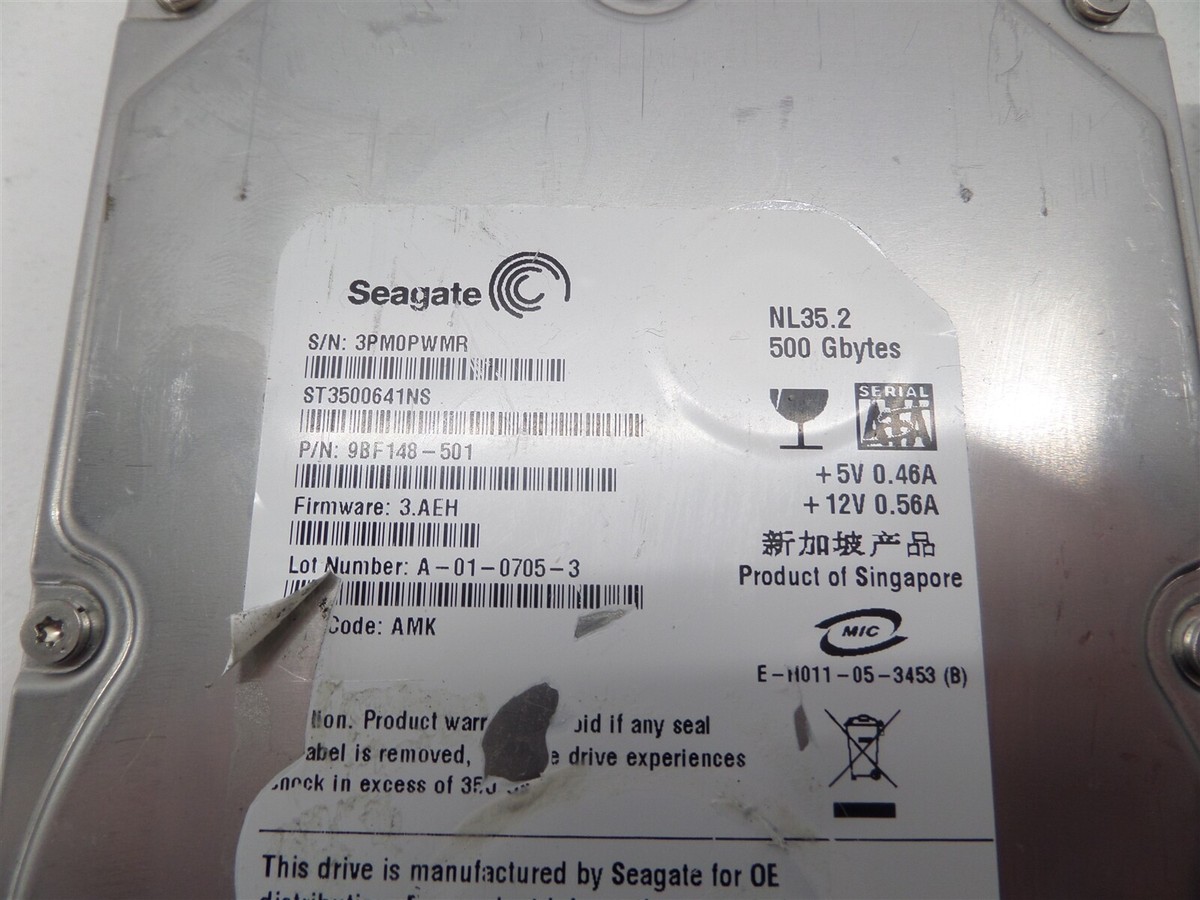 Seagate NL35.2 3.5インチ内蔵型HDD 500GB/S-ATA ST3500641NS o7r6kf1 Amazon.co.jp: Seagate 3.5インチ内蔵HDD 500GB SATA 6Gb/s