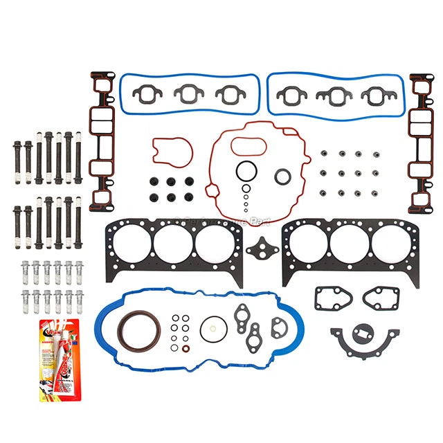 Full Gasket Set Head Bolts for 96-06 Chevrolet GMC 4.3L OHV VIN X W VORTEC - Image 2 of 4