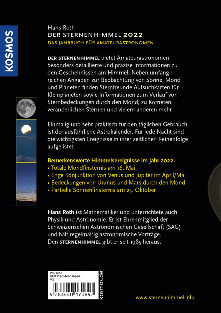 Thumbnail - Der Sternenhimmel 2022 Das Jahrbuch Für Amateurastronomen Hans Roth
