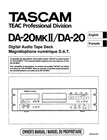 User Manual for Tascam DA-20, DA-20 MK2