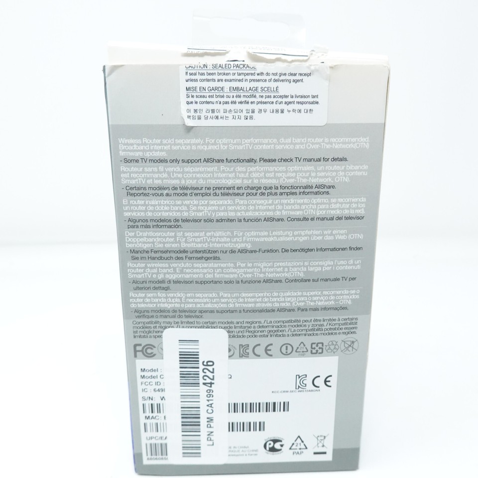 Samsung WIS12ABGNX LinkStick Link Stick Wireless LAN Adapter for ...