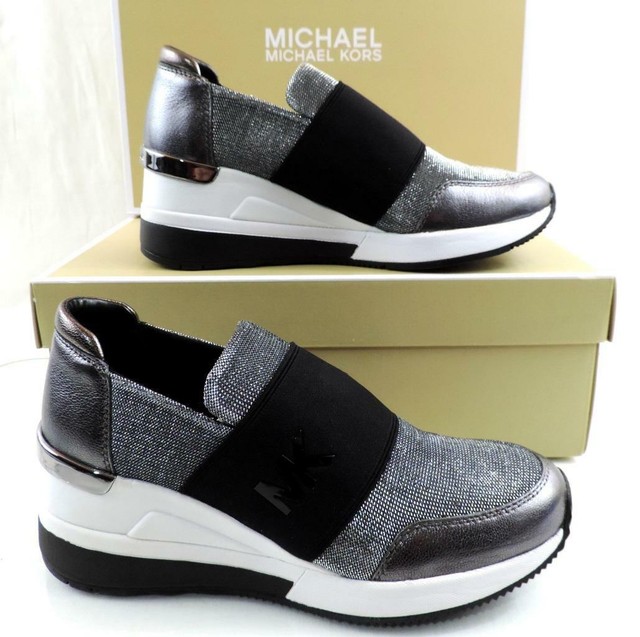 michael kors wedge trainers