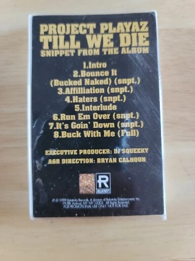 NEW SNIPPETS FROM Project Playaz Til We Die Gangsta DJ Squeeky Memphis Cassette - Image 2 of 4