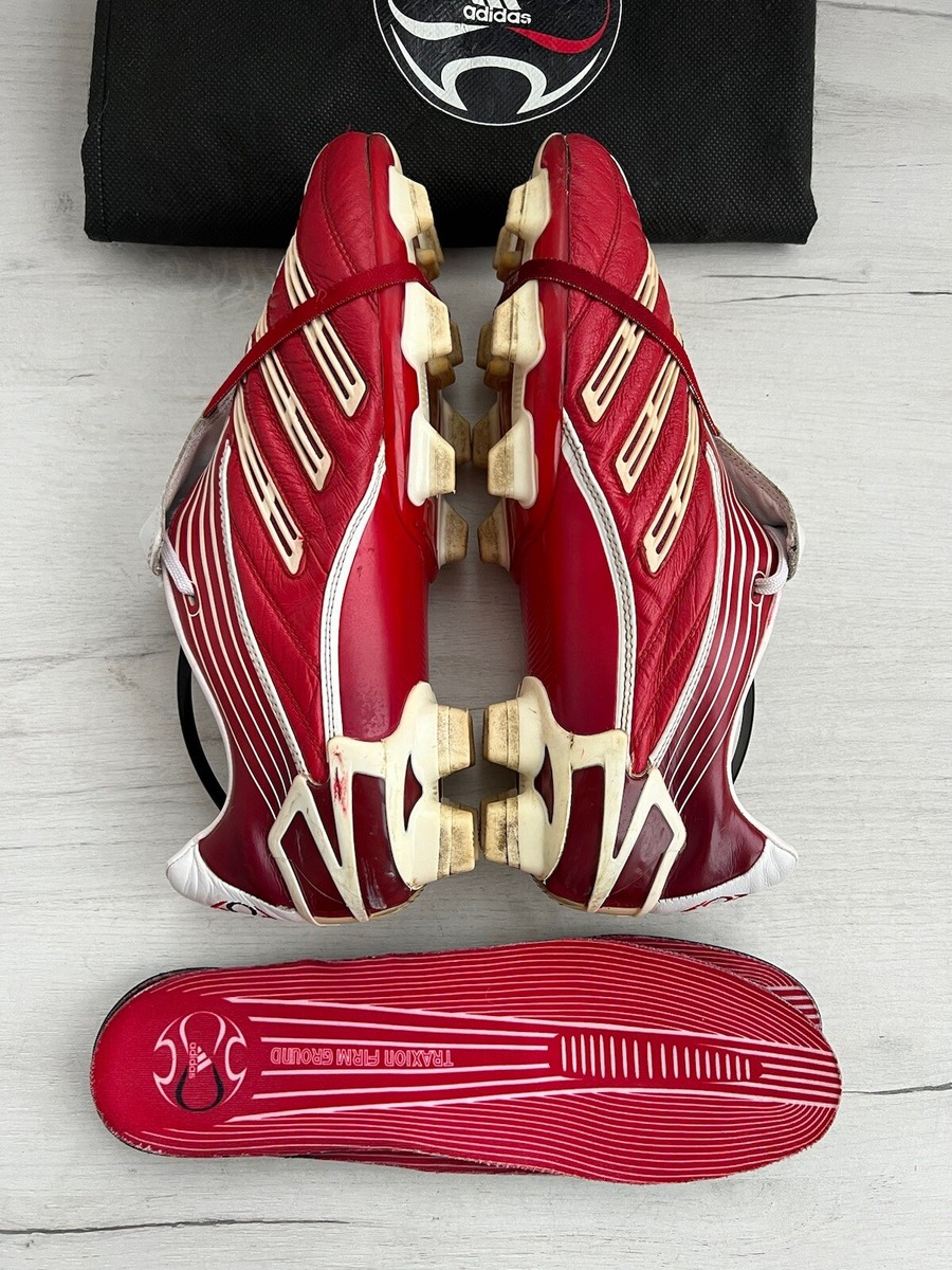 Adidas Predator Absolute FG Red Leather Football Cleats Adidas Predator Absolute FG Red Leather Football Cleats