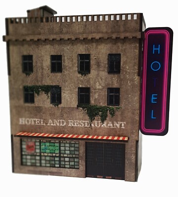 MDF vorgedruckt Urban Decay Hotel Warhammer, Malifaux, Bolt Action Gelände