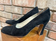 Stunning RARE VTG EUC Charles Jourdan Paris Leather suede Women Pumps 7 M France