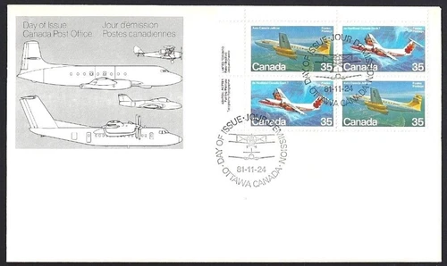 🍁Canada  #906a  ULpb   "CANADIAN AIRCRAFT"   Brand New  1981 First Day Cover