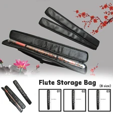 1PC Bamboo Flute Storage Bag Single Pack Musical Instrument Case with Straps.