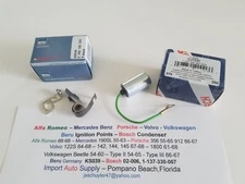 Alfa Romeo - 190SL ,Porsche 356 - Volvo B18 - VW Ignition Points & Condenser SET