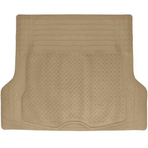 Conjunto completo (1ª, 2ª, 3ª fileira e carga) tapetes de borracha bege resistente para todas as condições climáticas - Imagem 4 de 4