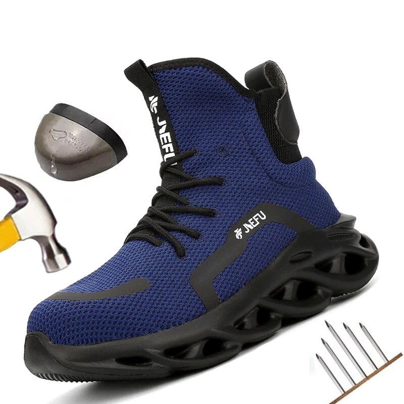 Men Work Safety Shoes Steel Toe Puncture-Proof Boots Indestructible Sneakers
Opens in a new window o