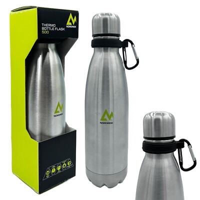 500ml Water Bottle Insulated Drink Sport Gym Thermos Flask 500ml Hot and  Cold UK
