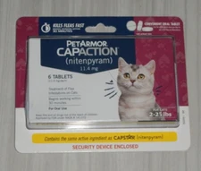 PetArmor Capaction for cats 2-25 lbs 6 tablets