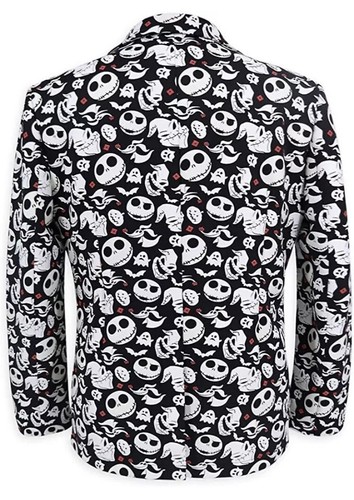 Nightmare Before Christmas Mens Suit Jacket L/XL Glows & Light Up Bow Tie Jack - Picture 6 of 15