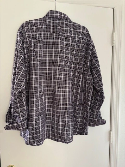 Camisa de vestir púrpura con botones C Allen New York para hombre  Foto 2 de 3