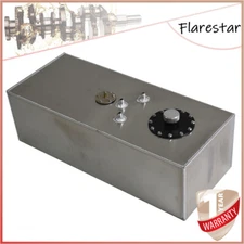 15 Gallon Silver Universal Aluminum Racing/Drift Fuel Cell Tank + Level Sender
