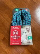 Dog Harness Lead- Escape Resistant, No Pull,- Sm/Med & Med/Large Sizes